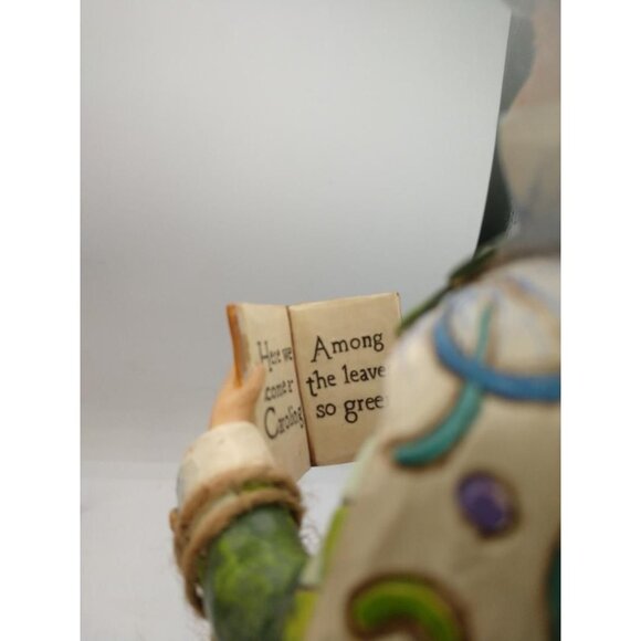 Jim Shore Victorian Caroler Figurine He Can A Carol Sing 14" Tall Handcrafted He - Picture 9 of 10